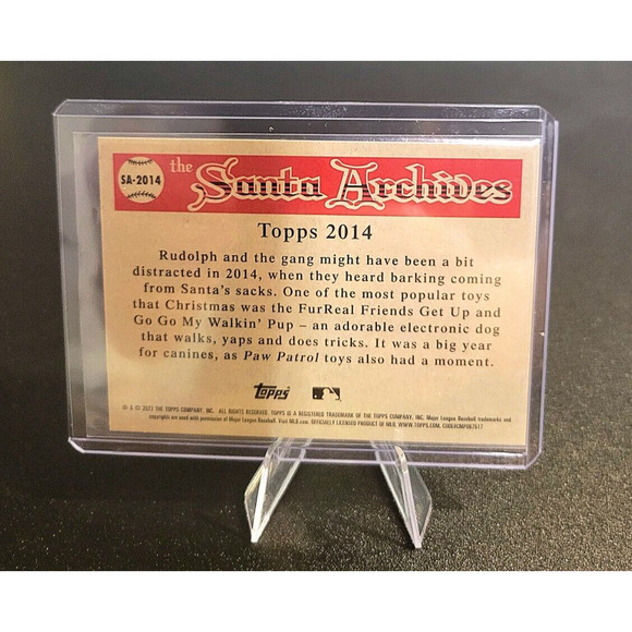 2023 Topps Holiday Mega SANTA CLAUS Archives SUPER RARE SP #SA-2014 Odds 1:116 - Picture 3 of 3
